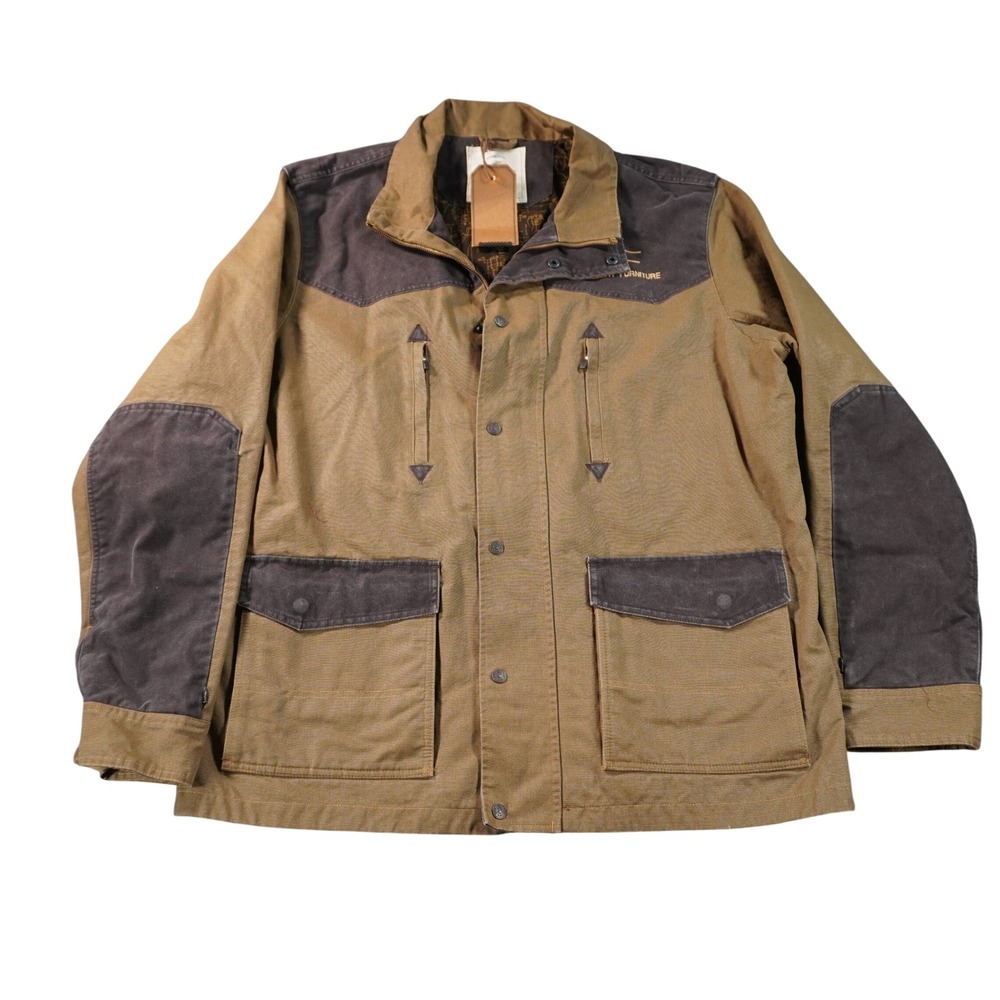 Smith & Wesson Field Jacket Mens 2XL Tan Brown Canvas Gallery Furniture Logo